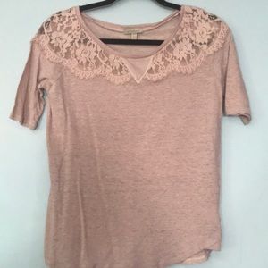 Lace detailed Anthro blouse